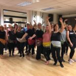 Silhouette dance class