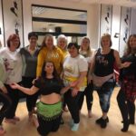 Silhouette dance class